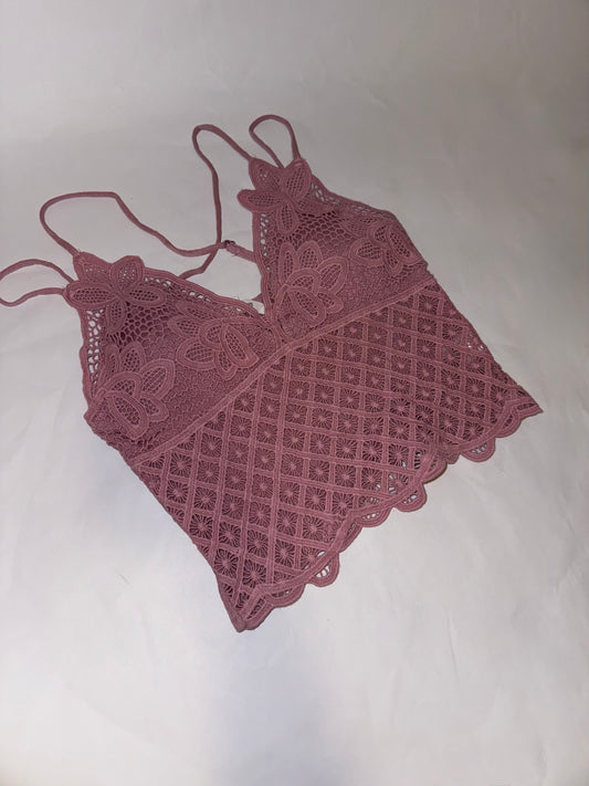 Lace Bralette - Dusty Pink