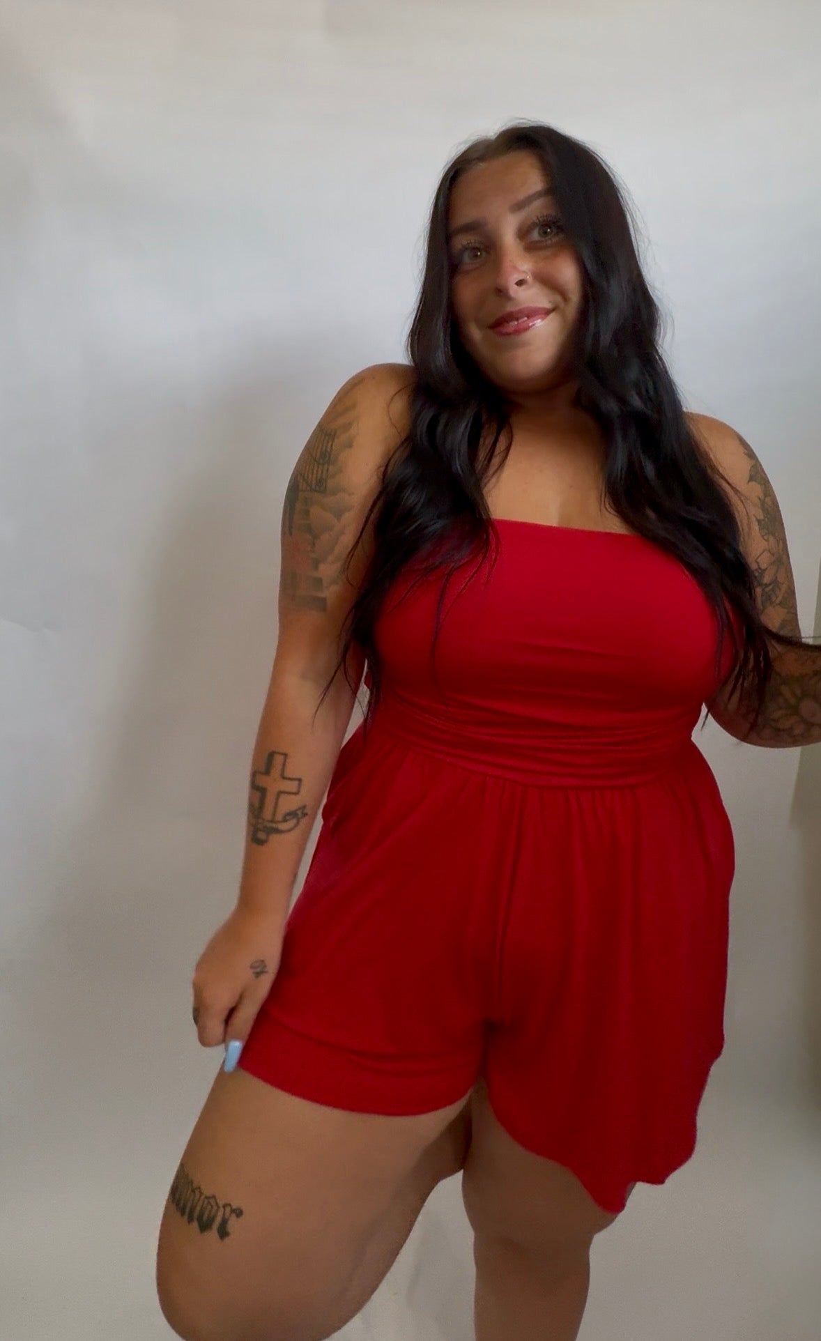 Everyday Romper - Red