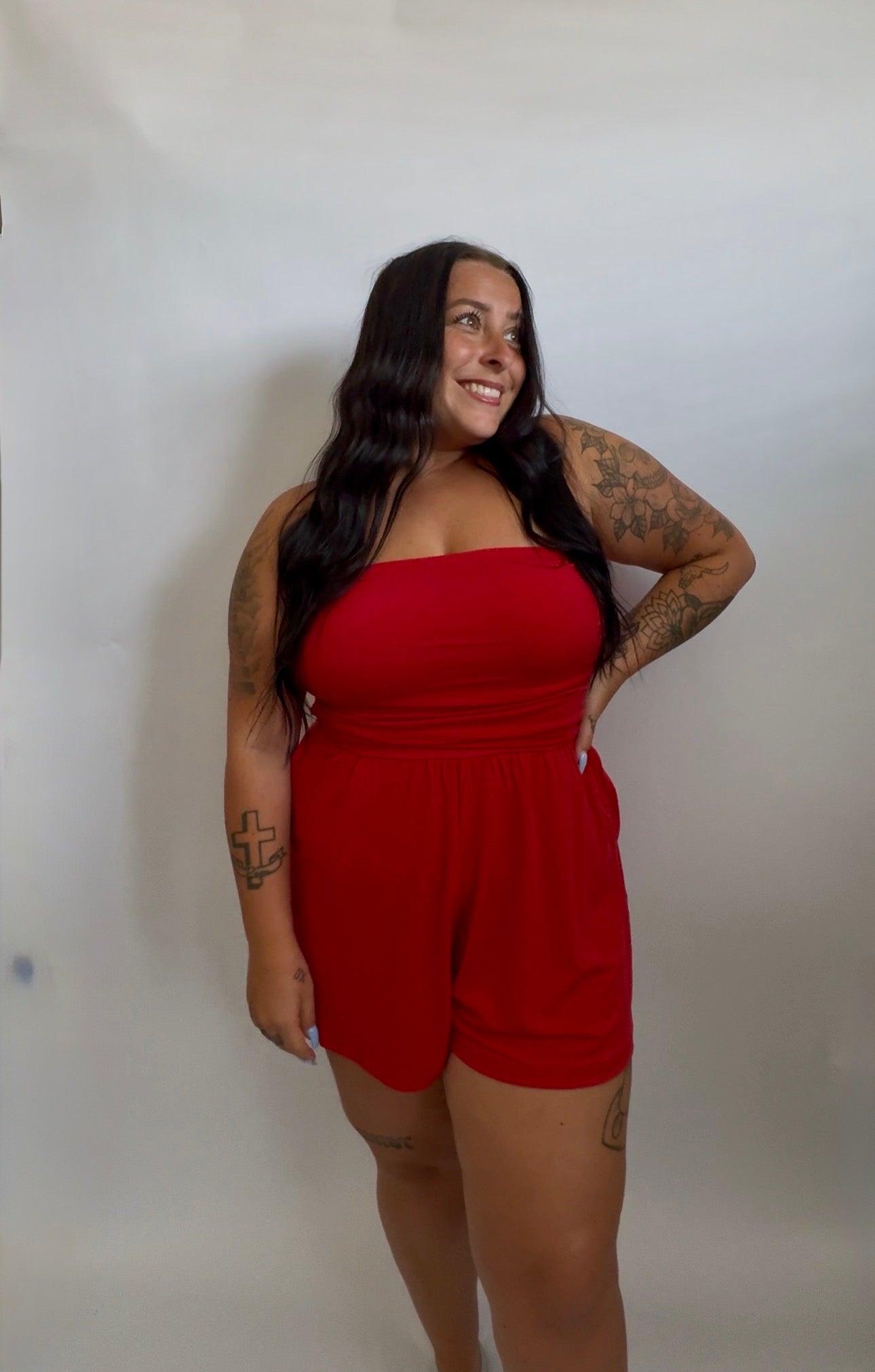 Everyday Romper - Red