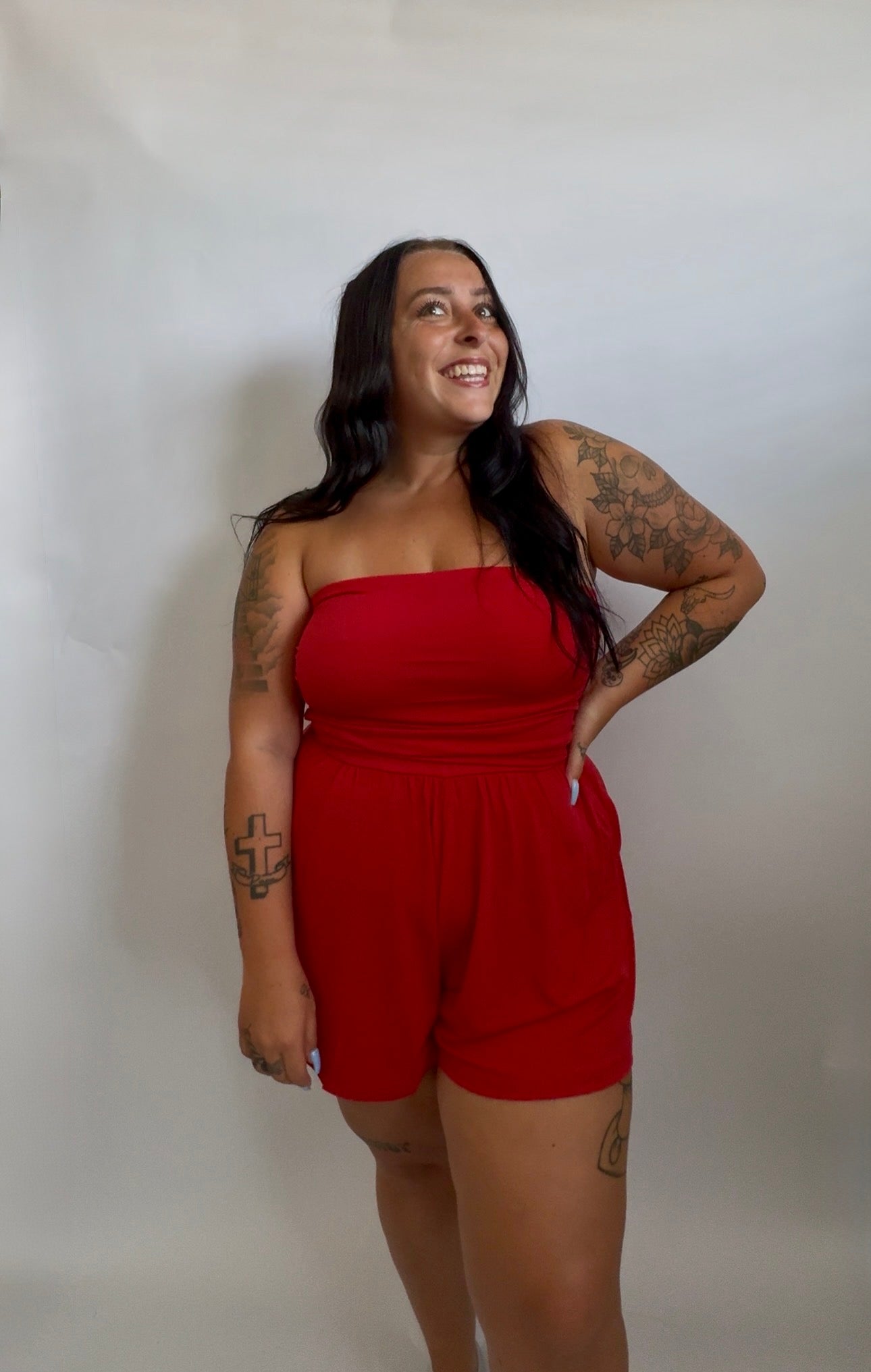 Everyday Romper - Red